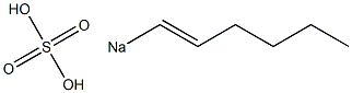 Sulfuric acid 1-hexenyl=sodium salt Struktur