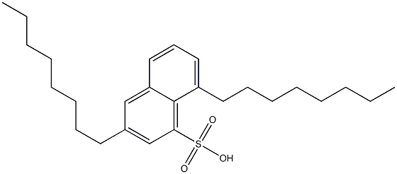 3,8-Dioctyl-1-naphthalenesulfonic acid Struktur