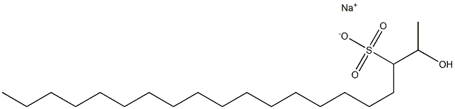 2-Hydroxyicosane-3-sulfonic acid sodium salt Struktur