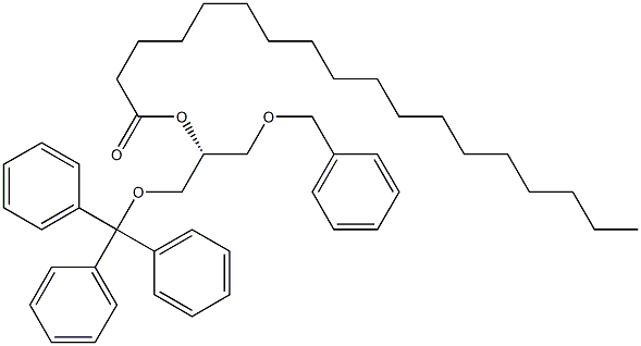 [R,(+)]-1-(Benzyloxy)-3-(trityloxy)-2-propanol stearate Struktur