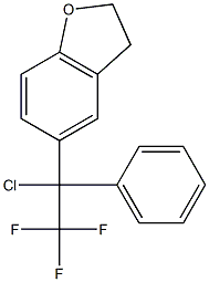 1-Chloro-1-(coumaran-5-yl)-1-phenyl-2,2,2-trifluoroethane Struktur