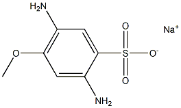 2,5-Diamino-4-methoxybenzenesulfonic acid sodium salt Struktur