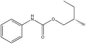 (+)-Carbanilic acid (S)-2-methylbutyl ester Struktur