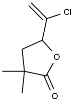 5-(1-Chlorovinyl)dihydro-3,3-dimethylfuran-2(3H)-one Struktur