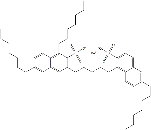 Bis(1,6-diheptyl-2-naphthalenesulfonic acid)barium salt Struktur