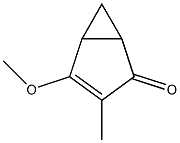 3-Methyl-4-methoxybicyclo[3.1.0]hex-3-en-2-one Struktur