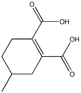 4-Methyl-1-cyclohexene-1,2-dicarboxylic acid Struktur