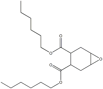 7-Oxabicyclo[4.1.0]heptane-3,4-dicarboxylic acid dihexyl ester Struktur