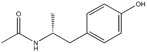 N-[(R)-2-(4-Hydroxyphenyl)-1-methylethyl]acetamide Struktur