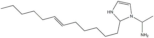 1-(1-Aminoethyl)-2-(6-dodecenyl)-4-imidazoline Struktur