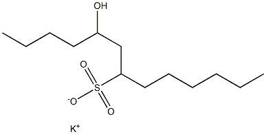 5-Hydroxytridecane-7-sulfonic acid potassium salt Struktur