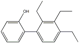 2-(2,3,4-Triethylphenyl)phenol Struktur