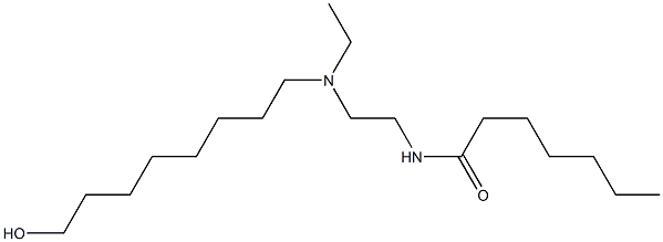 N-[2-[N-Ethyl-N-(8-hydroxyoctyl)amino]ethyl]heptanamide Struktur