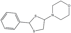 4-(2-Phenyl-1,3-dithiolan-4-yl)morpholine Struktur