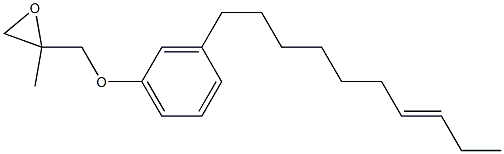 3-(7-Decenyl)phenyl 2-methylglycidyl ether Struktur