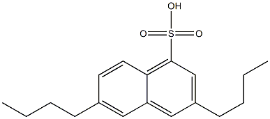 3,6-Dibutyl-1-naphthalenesulfonic acid Struktur