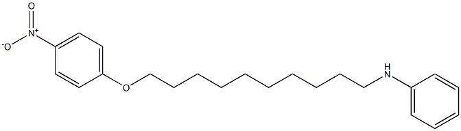 N-[10-(4-Nitrophenoxy)decyl]aniline Struktur