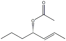 [2E,4S,(-)]-2-Heptene-4-ol acetate Struktur