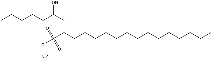 6-Hydroxydocosane-8-sulfonic acid sodium salt Struktur