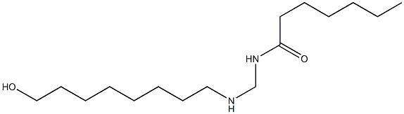 N-[[(8-Hydroxyoctyl)amino]methyl]heptanamide Struktur