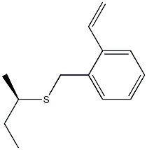 [R,(-)]-sec-Butyl o-vinylbenzyl sulfide Struktur