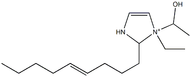 1-Ethyl-1-(1-hydroxyethyl)-2-(4-nonenyl)-4-imidazoline-1-ium Struktur