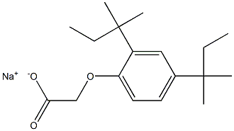 (2,4-Di-tert-pentylphenoxy)acetic acid sodium salt Struktur