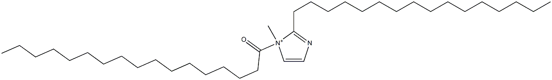 2-Hexadecyl-1-methyl-1-heptadecanoyl-1H-imidazol-1-ium Struktur