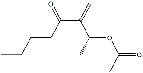 (2R)-2-Acetyloxy-3-methylene-4-octanone Struktur