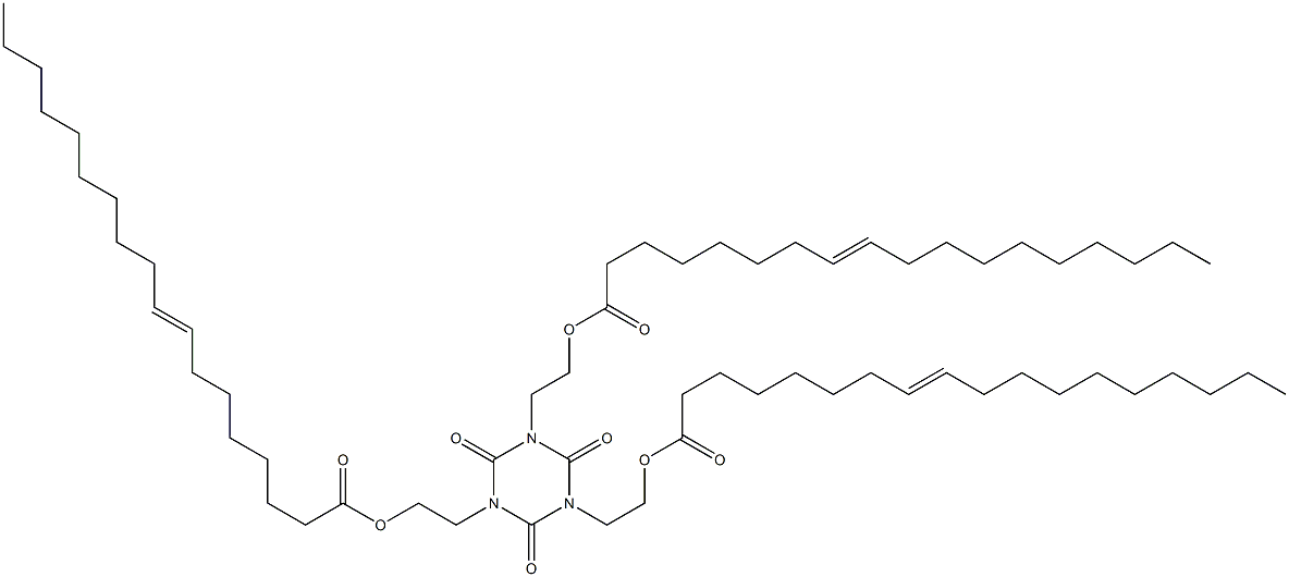 1,3,5-Tris[2-(8-octadecenoyloxy)ethyl]hexahydro-1,3,5-triazine-2,4,6-trione Struktur