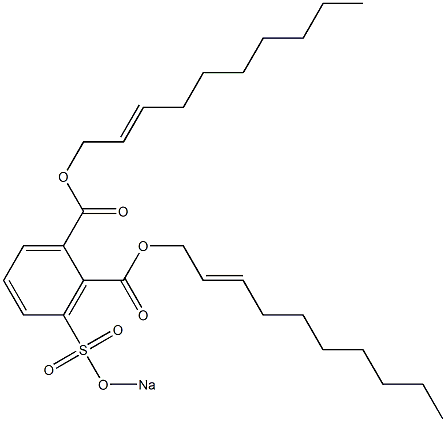 3-(Sodiosulfo)phthalic acid di(2-decenyl) ester Struktur