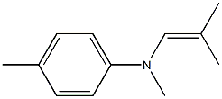 4,N-Dimethyl-N-(2-methyl-1-propenyl)aniline Struktur