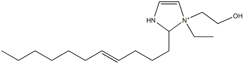 1-Ethyl-1-(2-hydroxyethyl)-2-(4-undecenyl)-4-imidazoline-1-ium Struktur