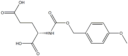 N-(p-Methoxybenzyloxycarbonyl)-L-glutamic acid Struktur