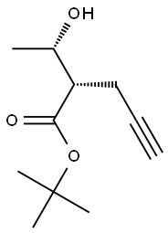 (2S,3S)-3-Hydroxy-2-(2-propynyl)butyric acid tert-butyl ester Struktur