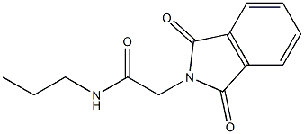 N-Propyl-1,3-dioxo-2-isoindolineacetamide Struktur