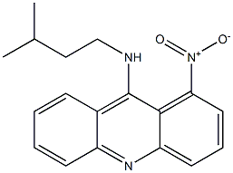 9-(3-Methylbutylamino)-1-nitroacridine Struktur