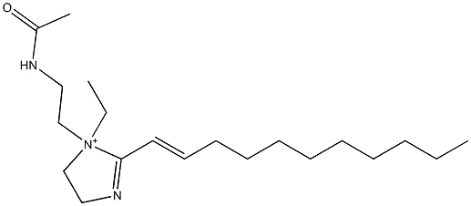 1-[2-(Acetylamino)ethyl]-1-ethyl-2-(1-undecenyl)-2-imidazoline-1-ium Struktur