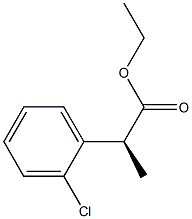 [S,(+)]-2-(o-Chlorophenyl)propanoic acid ethyl ester Struktur