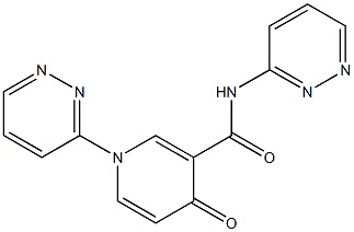 1,N-Bis(pyridazin-3-yl)-1,4-dihydro-4-oxopyridine-3-carboxamide Struktur