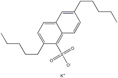 2,6-Dipentyl-1-naphthalenesulfonic acid potassium salt Struktur