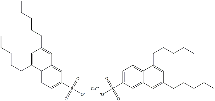 Bis(5,7-dipentyl-2-naphthalenesulfonic acid)calcium salt Struktur