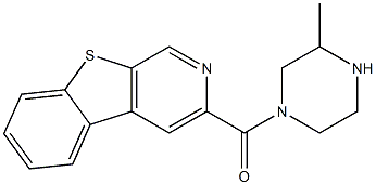 3-(3-Methyl-1-piperazinylcarbonyl)[1]benzothieno[2,3-c]pyridine Struktur