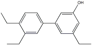 3-Ethyl-5-(3,4-diethylphenyl)phenol Struktur