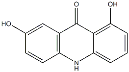 1,7-Dihydroxyacridin-9(10H)-one Struktur