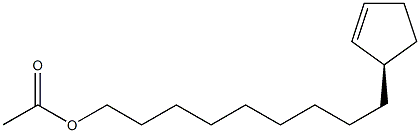 (1R)-1-(9-Acetyloxynonyl)-2-cyclopentene Struktur