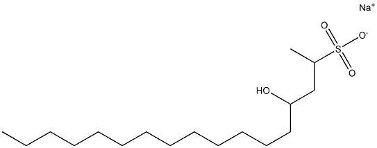 4-Hydroxyheptadecane-2-sulfonic acid sodium salt Struktur