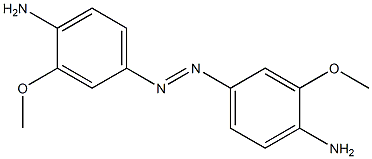 4,4'-Diamino-3,3'-dimethoxyazobenzene Struktur