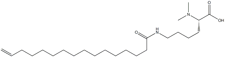 N6-(15-Hexadecenoyl)-N2,N2-dimethyllysine Struktur