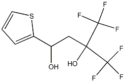 1-(2-Thienyl)-4,4,4-trifluoro-3-trifluoromethyl-1,3-butanediol Struktur